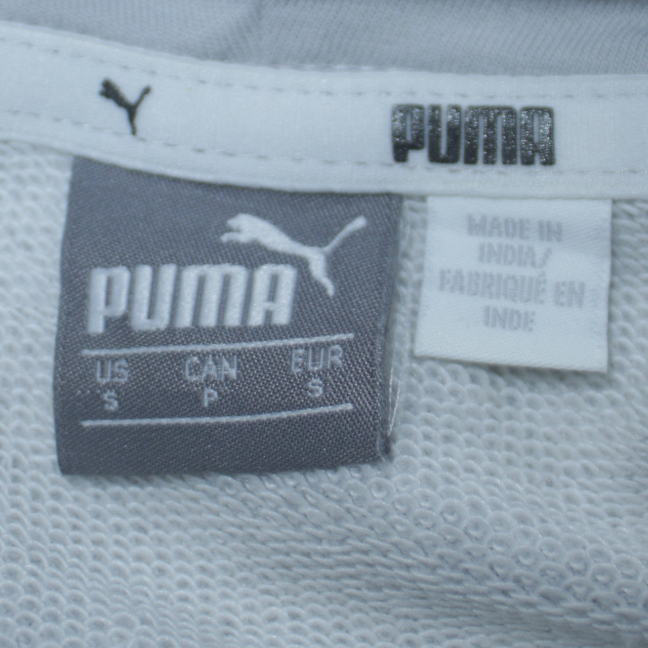 Mens UK Size S PUMA Grey Pullover Hoodie