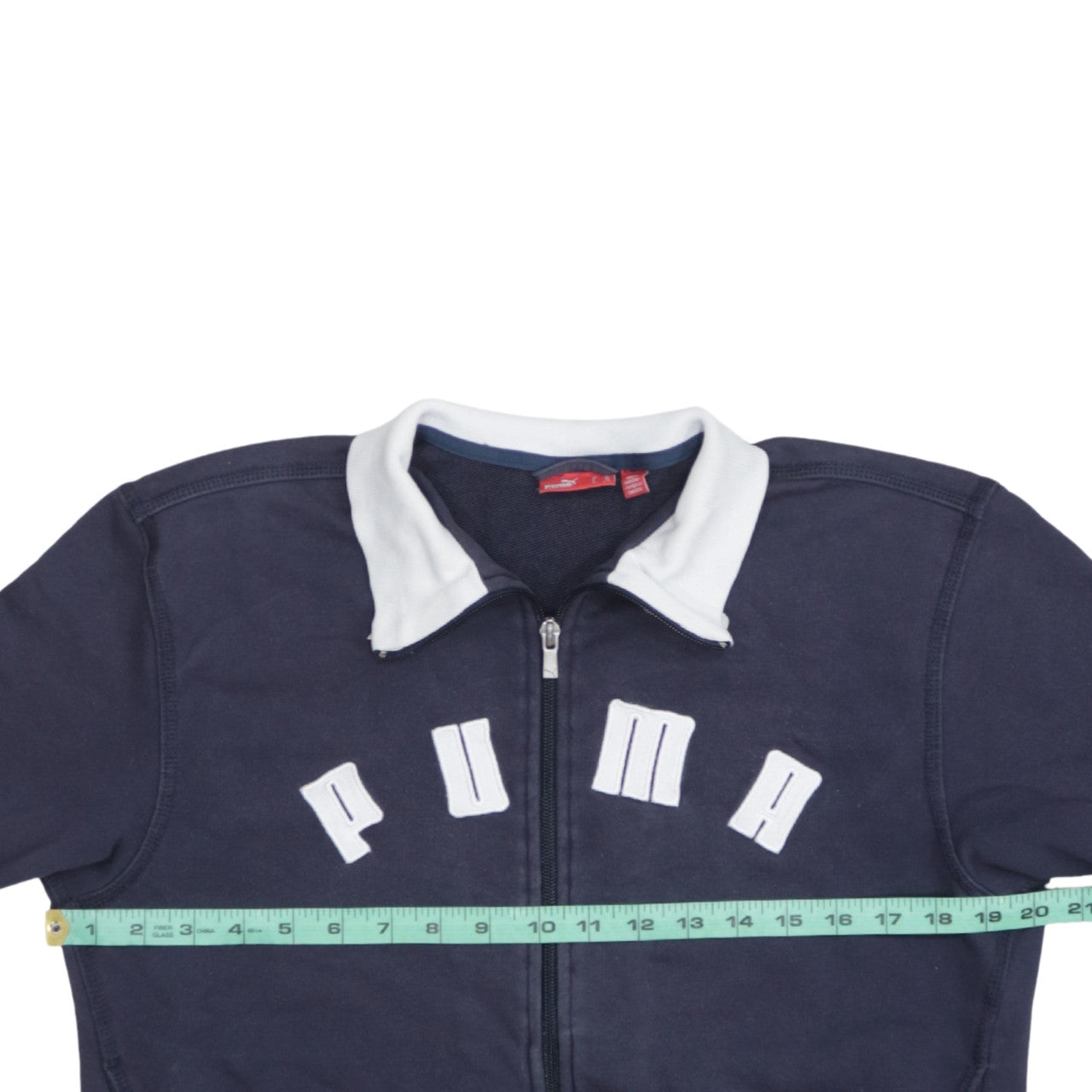 Womens UK Size 12 PUMA Blue Full Zip Sweatshirt