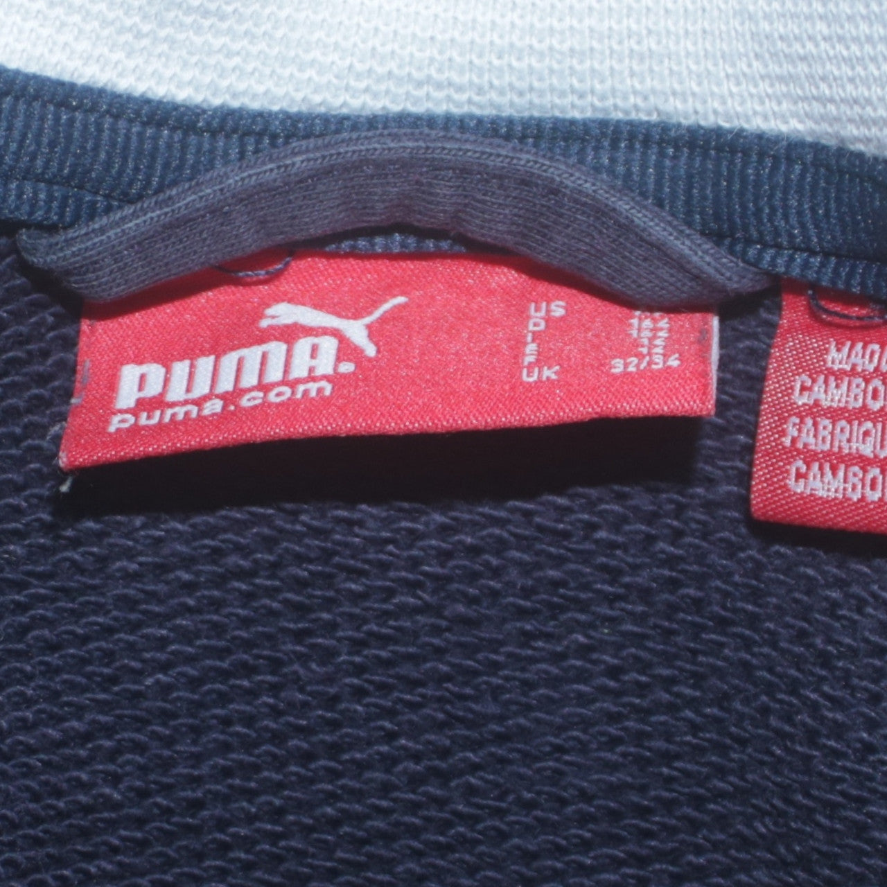 Womens UK Size 12 PUMA Blue Full Zip Sweatshirt