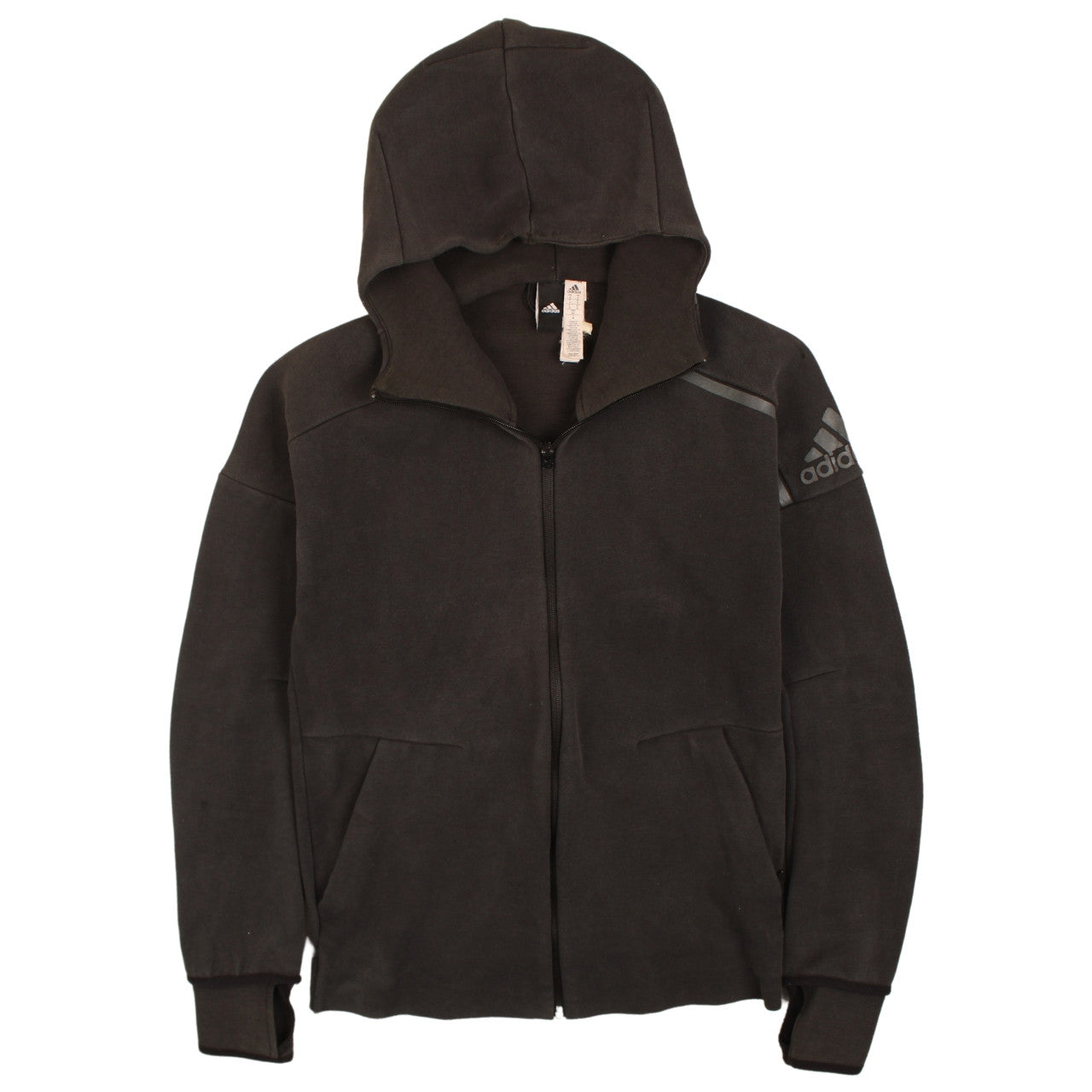 Mens UK Size S adidas Black Full Zip Hoodie