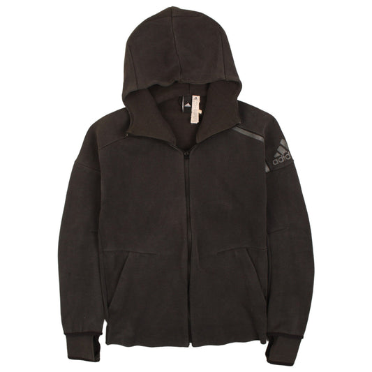 Mens UK Size S adidas Black Full Zip Hoodie