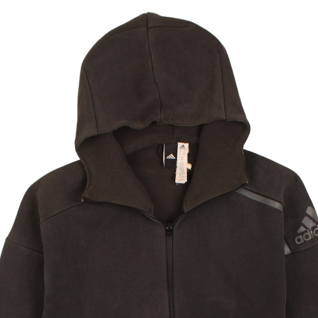 Mens UK Size S adidas Black Full Zip Hoodie