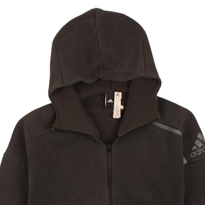 Mens UK Size S adidas Black Full Zip Hoodie