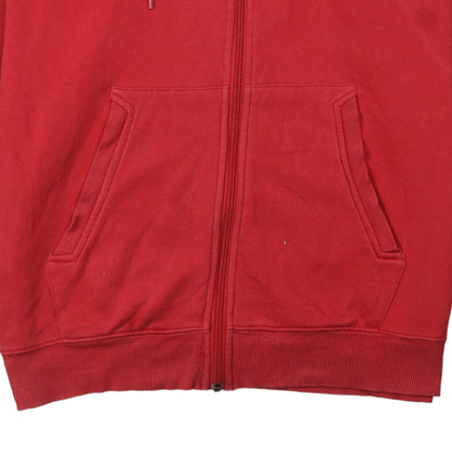 Mens UK Size M Under armour Red Full Zip Hoodie
