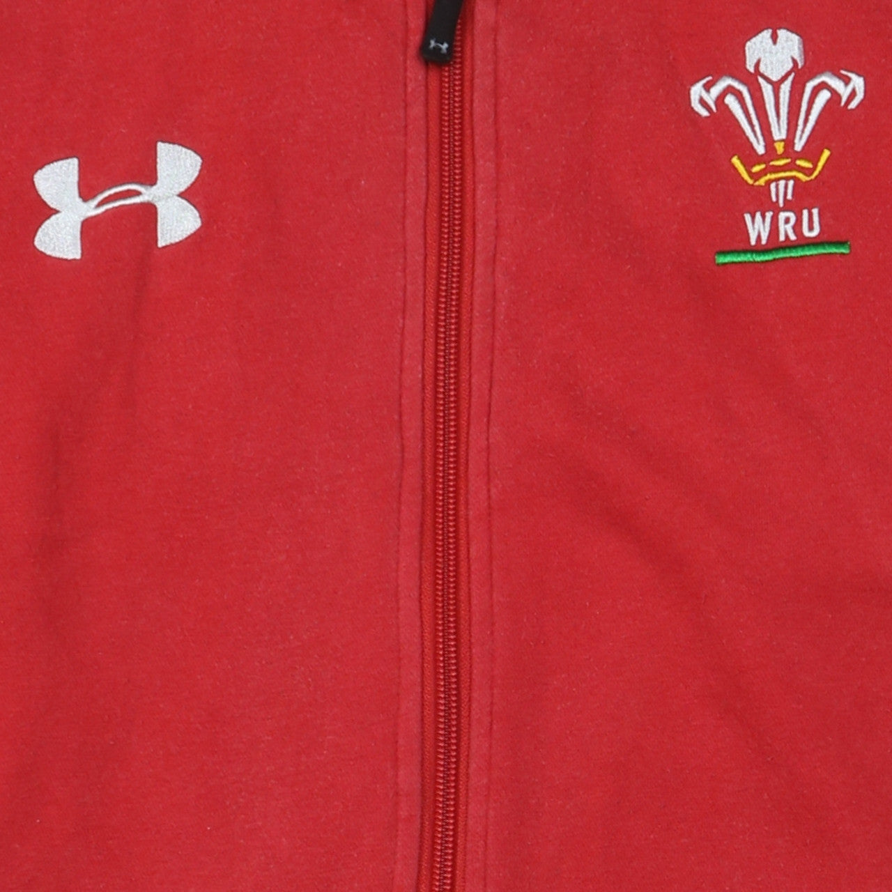 Mens UK Size M Under armour Red Full Zip Hoodie
