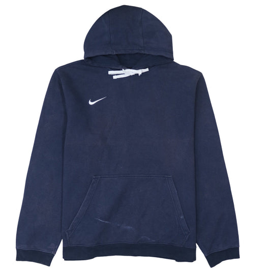 Mens UK Size 2XL Nike Blue Pullover Hoodie