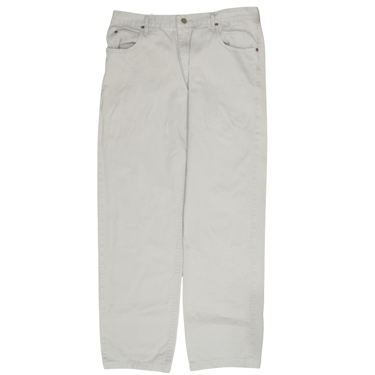 Mens UK Size 36-34 Lee Regular Fit Chino Beige Trousers