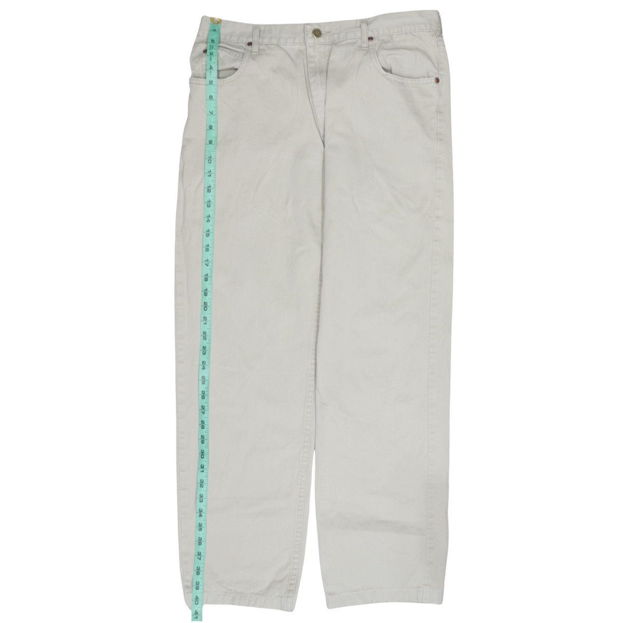 Mens UK Size 36-34 Lee Regular Fit Chino Beige Trousers