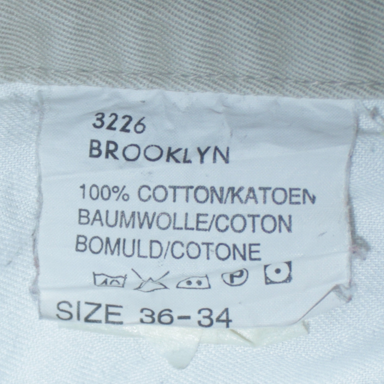 Mens UK Size 36-34 Lee Regular Fit Chino Beige Trousers