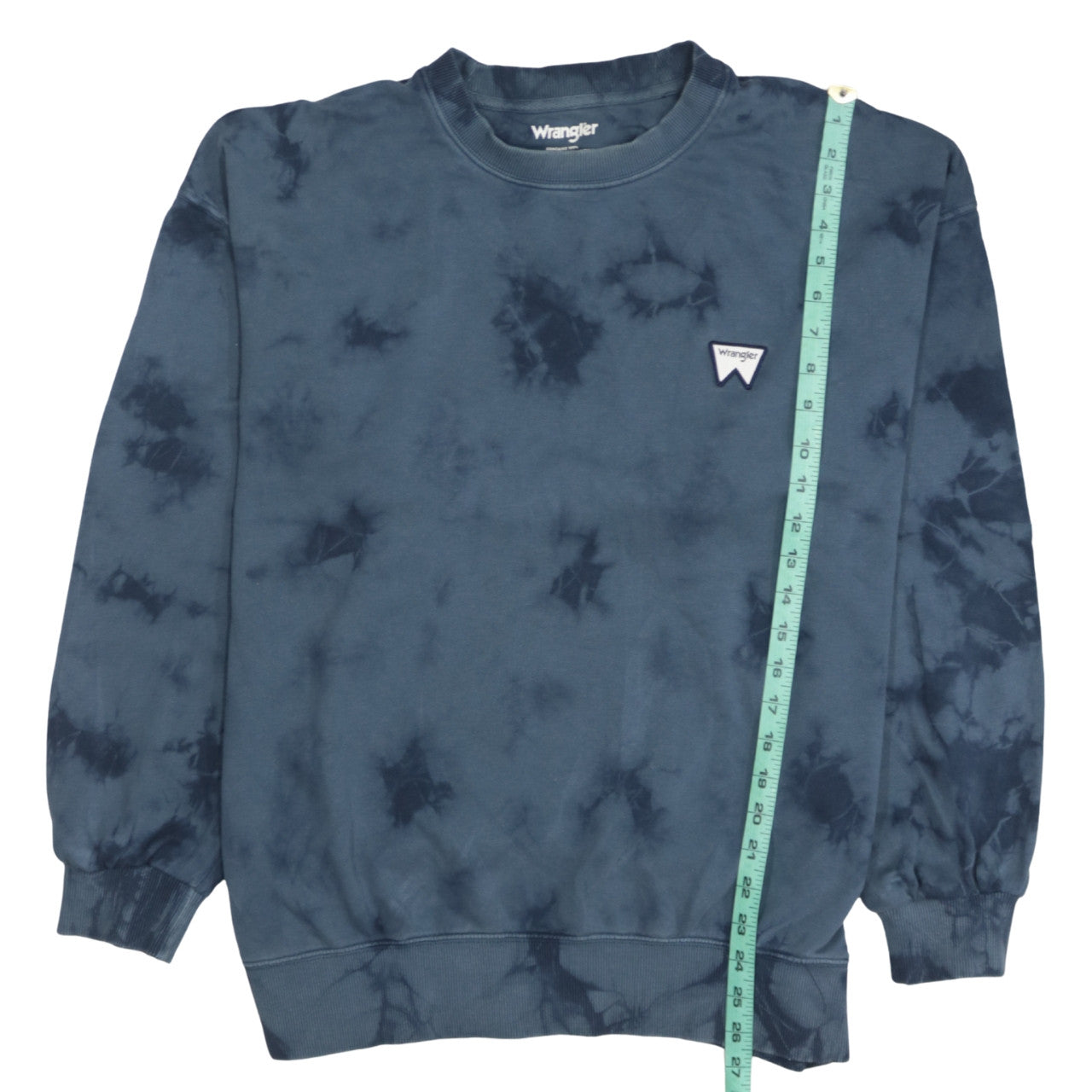 Mens UK Size L Wrangler Blue Pullover Sweatshirt