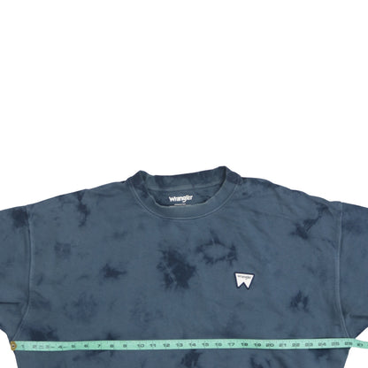 Mens UK Size L Wrangler Blue Pullover Sweatshirt
