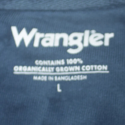 Mens UK Size L Wrangler Blue Pullover Sweatshirt