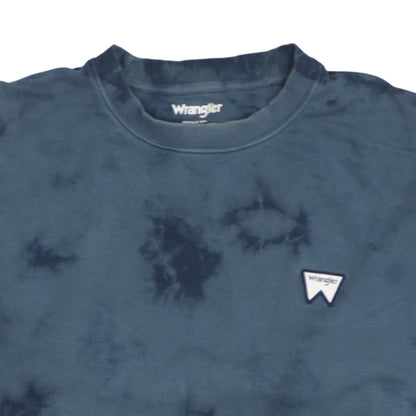 Mens UK Size L Wrangler Blue Pullover Sweatshirt