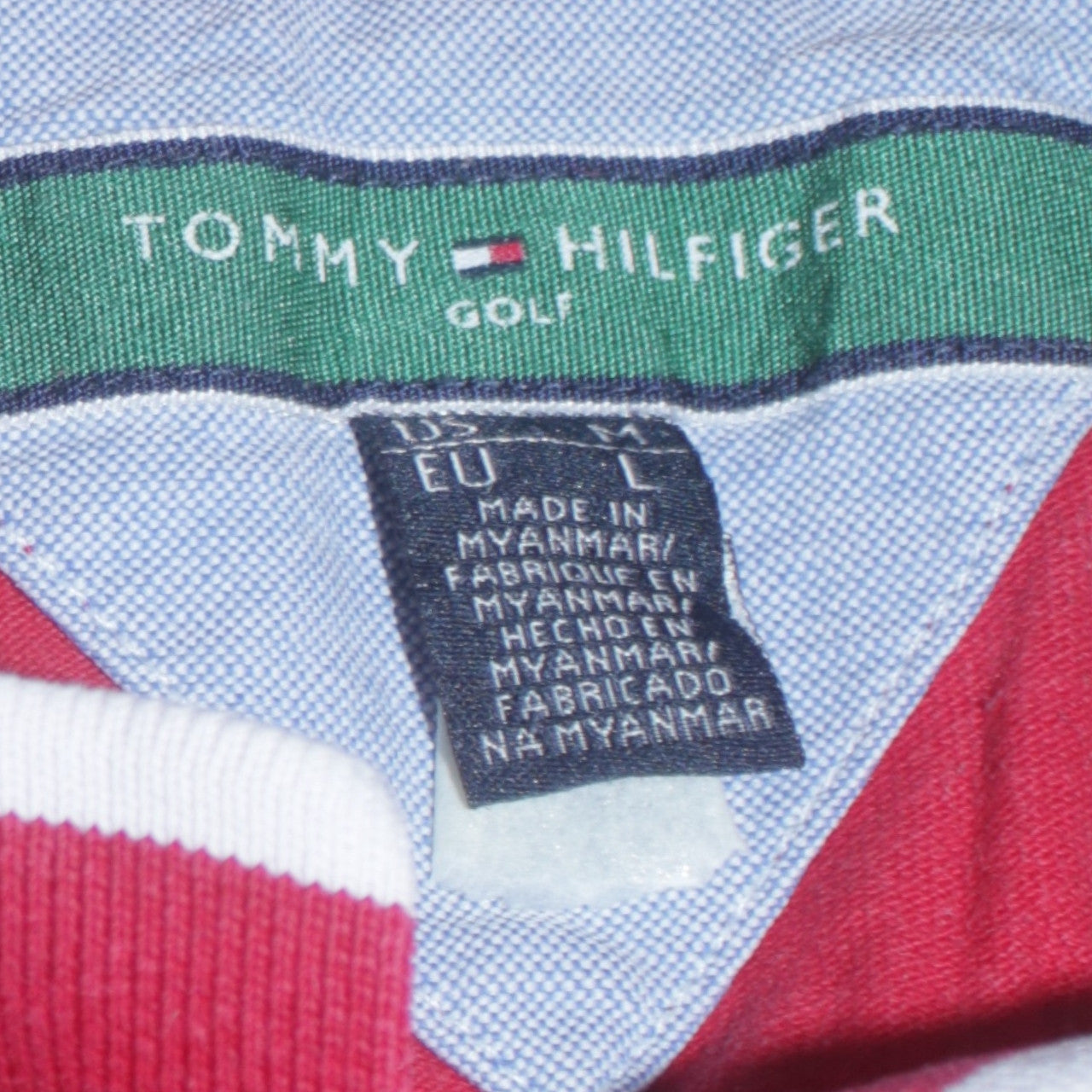 Mens UK Size L Tommy Hilfiger Cotton Polo Shirt