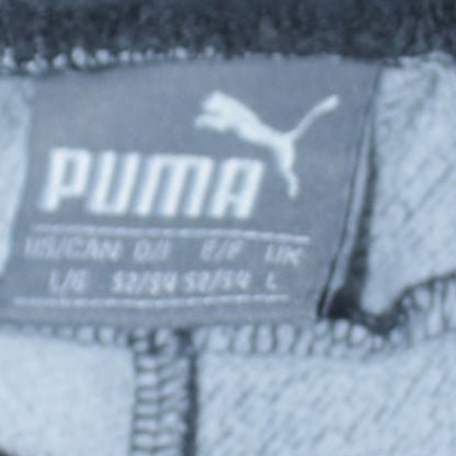 Puma Men's Grey Jogger Sweatpants L Fleece Activewear Tapered Fit