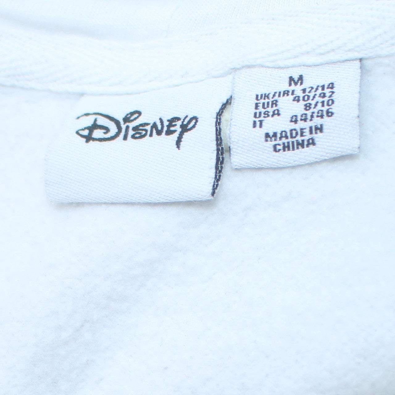 Womens UK Size M Primark White Pullover Hoodie