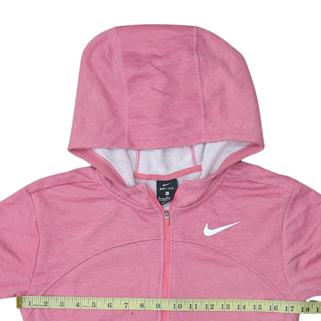 Teens UK Size 14 Nike Pink Full Zip Hoodie