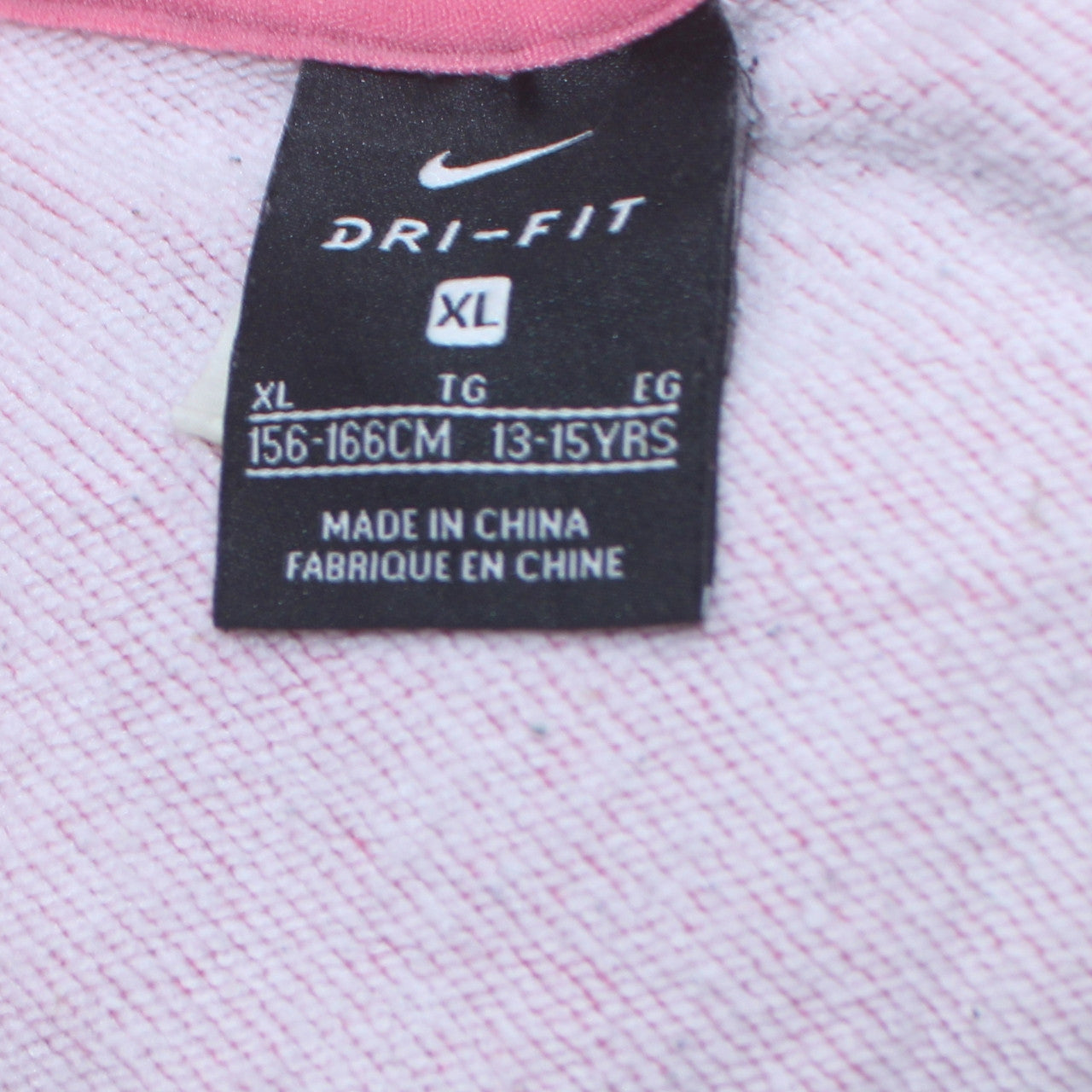 Teens UK Size 14 Nike Pink Full Zip Hoodie