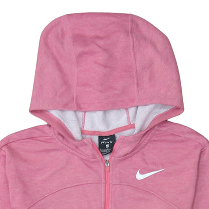 Teens UK Size 14 Nike Pink Full Zip Hoodie