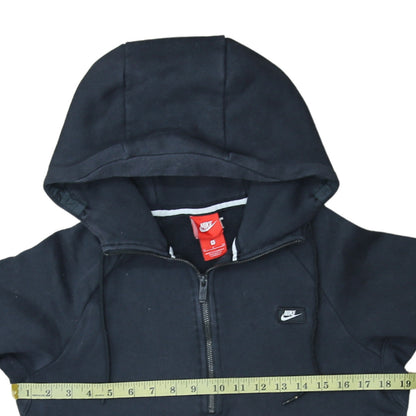 Mens UK Size S Nike Black 1/2 Zip Hoodie