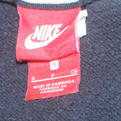 Mens UK Size S Nike Black 1/2 Zip Hoodie