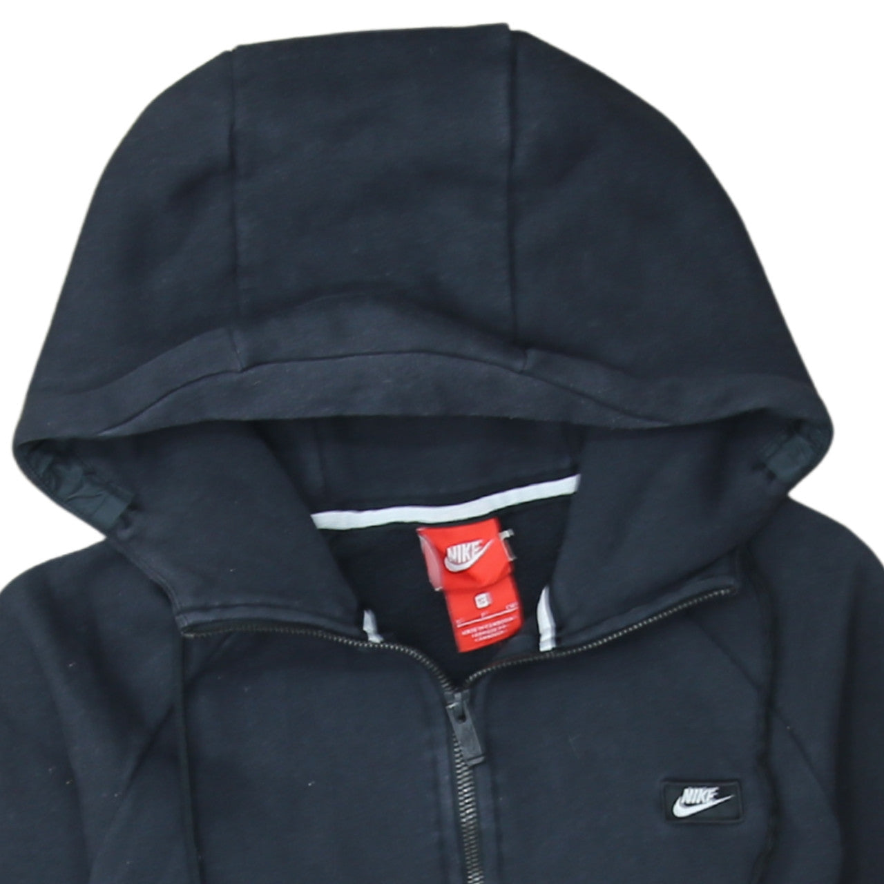 Mens UK Size S Nike Black 1/2 Zip Hoodie
