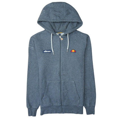 Mens UK Size M ellesse Blue Full Zip Hoodie