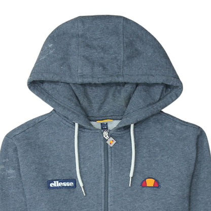 Mens UK Size M ellesse Blue Full Zip Hoodie