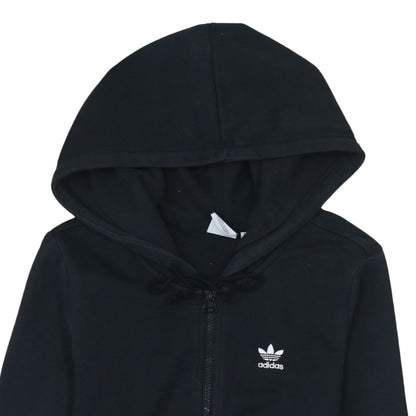 Womens UK Size XS adidas Black Full Zip Hoodie