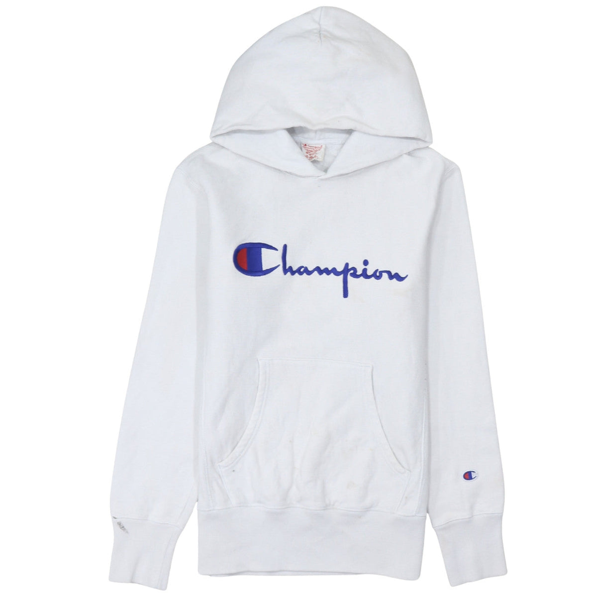 Mens UK Size M Champion White Pullover Hoodie