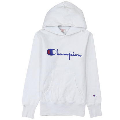 Mens UK Size M Champion White Pullover Hoodie