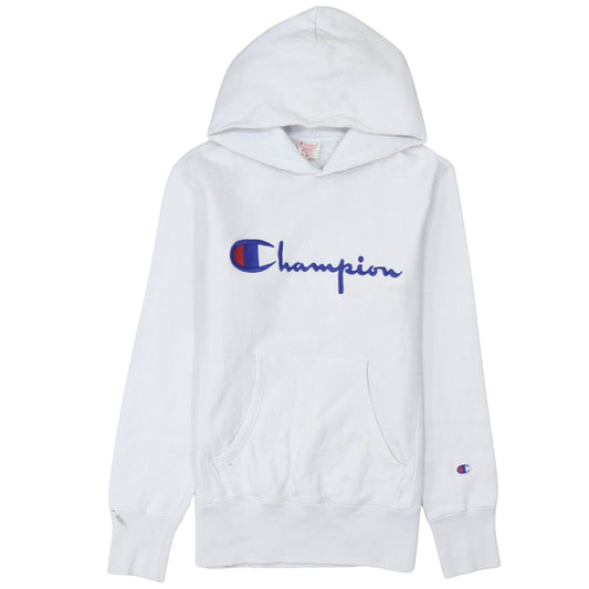 Mens UK Size M Champion White Pullover Hoodie