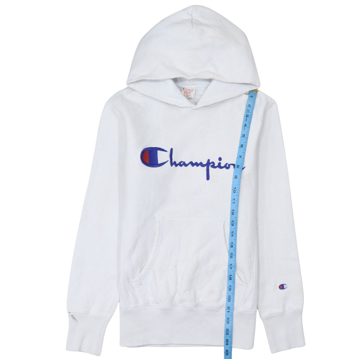Mens UK Size M Champion White Pullover Hoodie