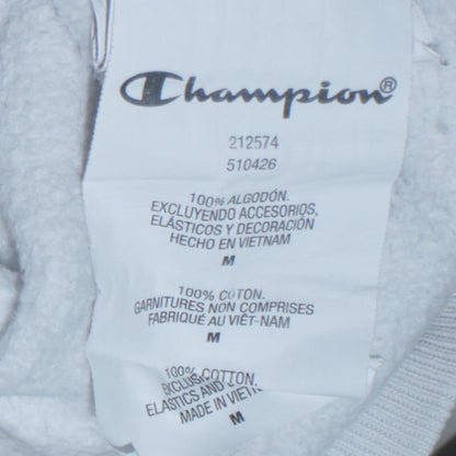 Mens UK Size M Champion White Pullover Hoodie