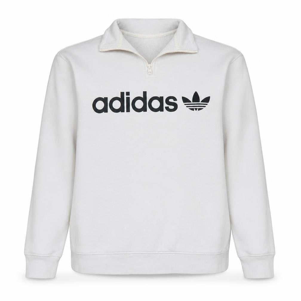 Womens UK Size 12 adidas Ivory Pullover Sweatshirt