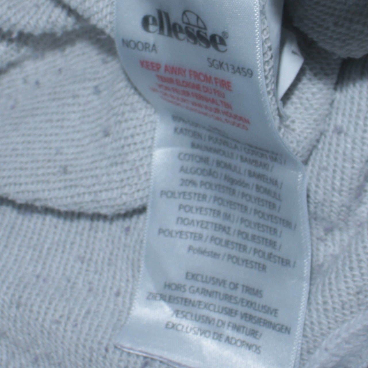 Womens UK Size 10 ellesse Regular Fit Jogger Grey Trousers