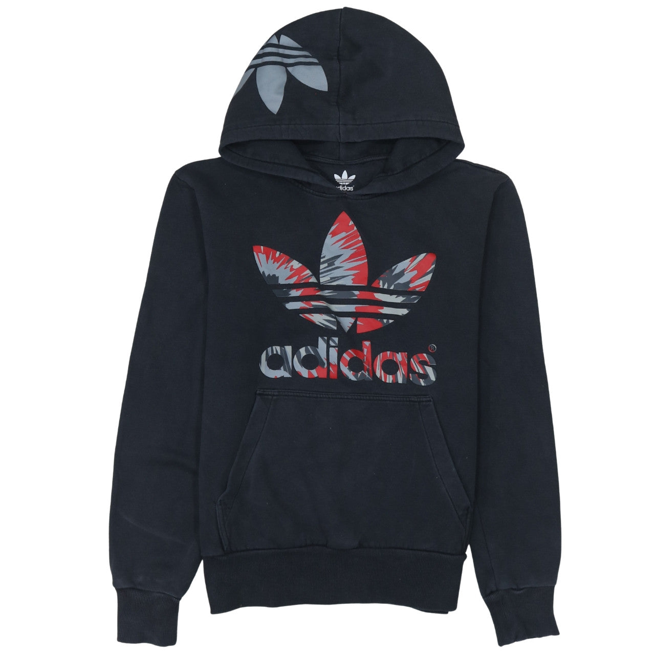 Mens UK Size S adidas Black Pullover Hoodie