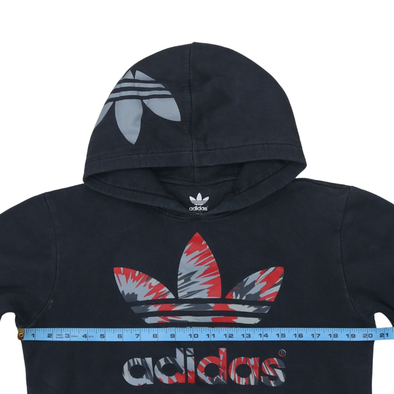 Mens UK Size S adidas Black Pullover Hoodie