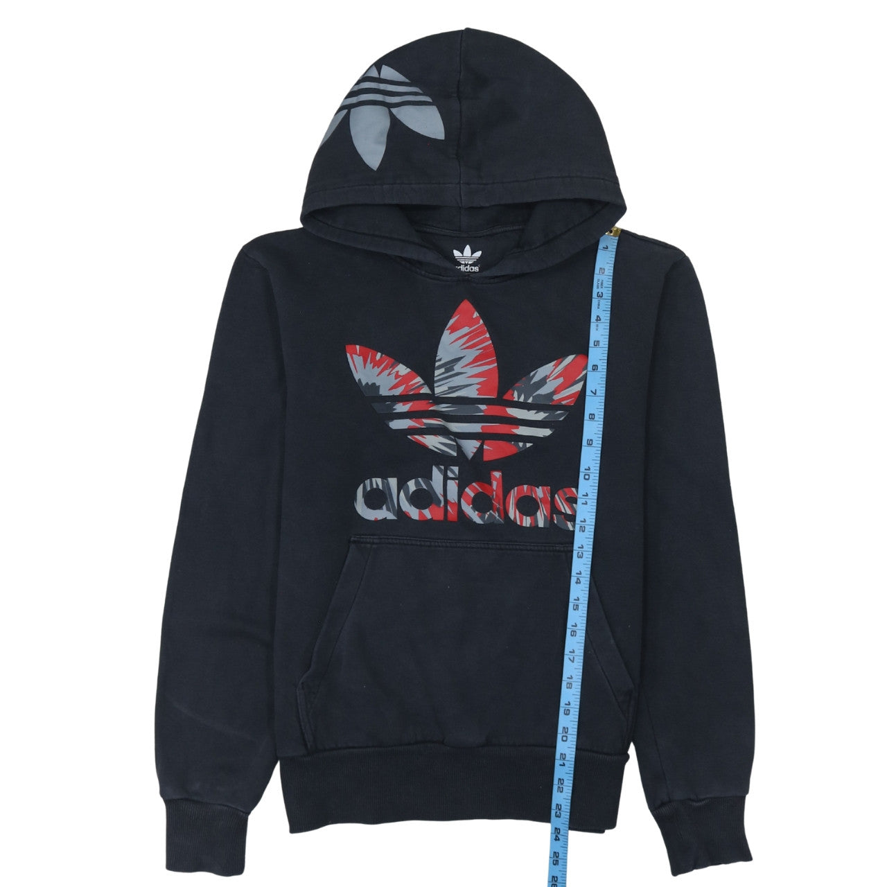 Mens UK Size S adidas Black Pullover Hoodie