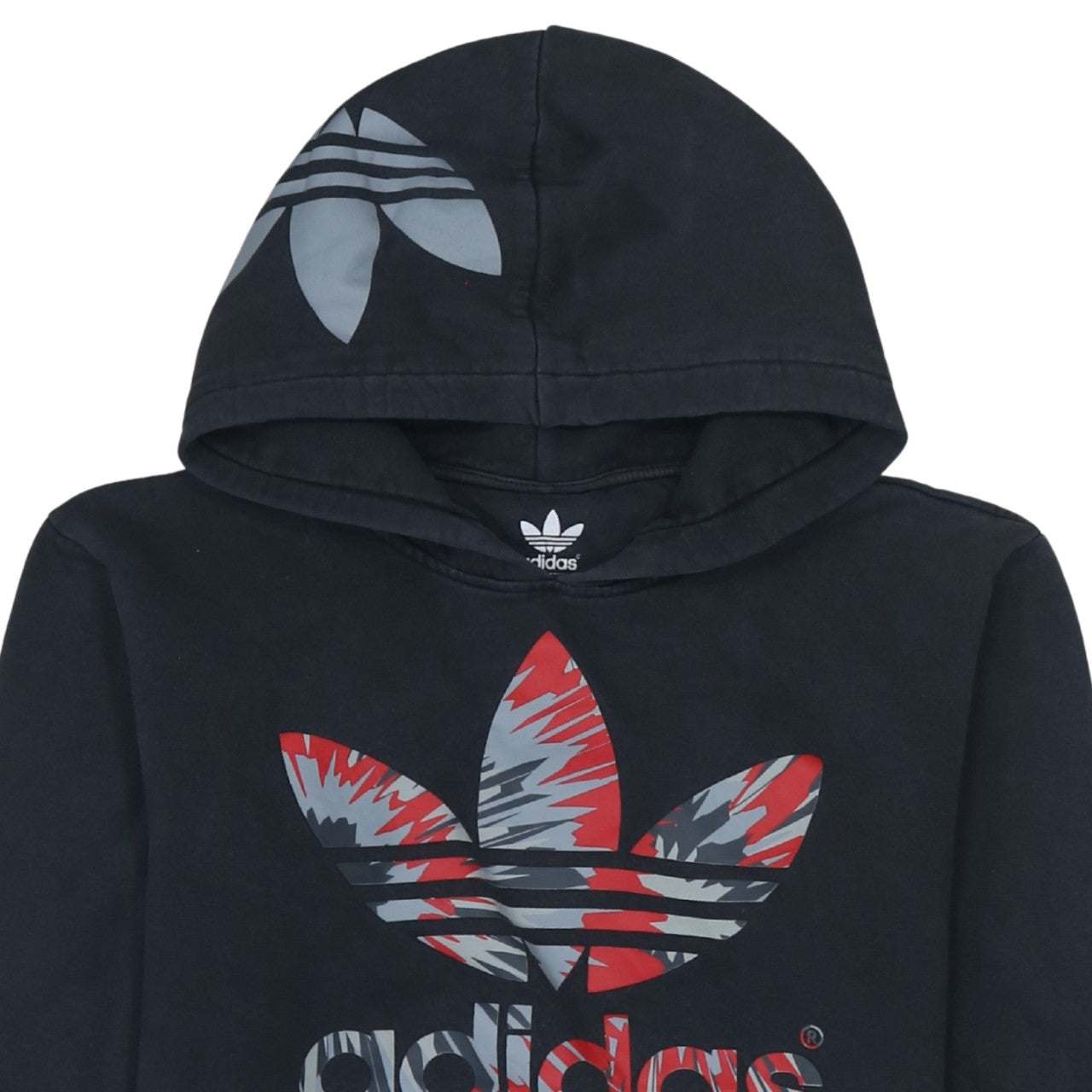 Mens UK Size S adidas Black Pullover Hoodie