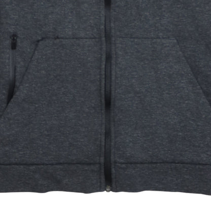 Adidas Boys Dark Grey Full Zip Hoodie Size 11-12 Years Hooded Sportswear