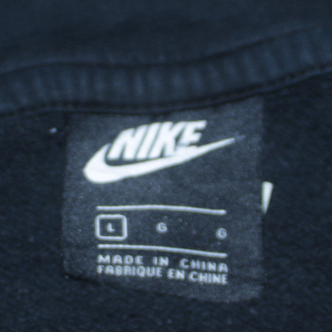 Mens UK Size L Nike Black Pullover Hoodie