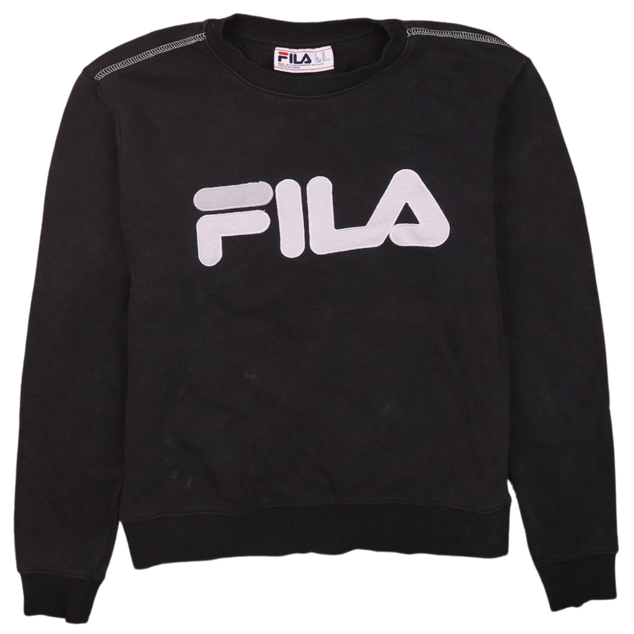 Mens UK Size XS FILA Black Pullover Sweatshirt