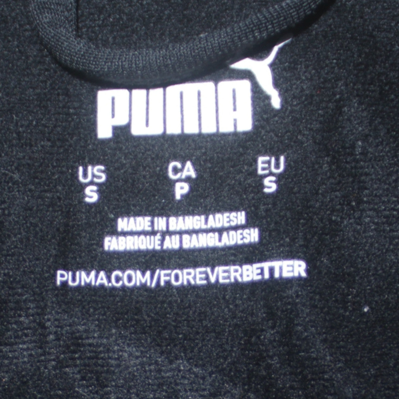 Mens UK Size S PUMA Black Full Zip Sweatshirt