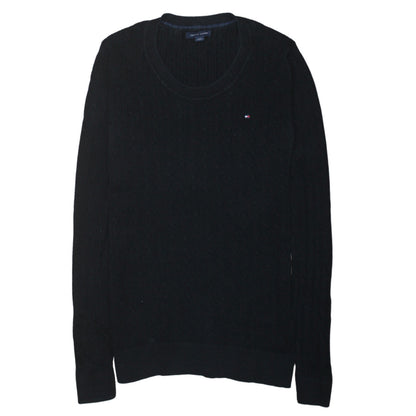 Mens UK Size M Tommy Hilfiger Black Pullover Jumper