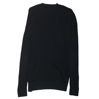 Mens UK Size M Tommy Hilfiger Black Pullover Jumper