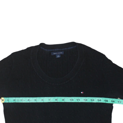 Mens UK Size M Tommy Hilfiger Black Pullover Jumper