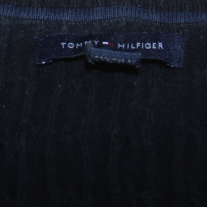 Mens UK Size M Tommy Hilfiger Black Pullover Jumper