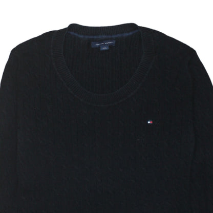 Mens UK Size M Tommy Hilfiger Black Pullover Jumper