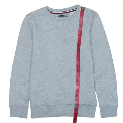 Boys UK Size 152 Tommy Hilfiger Grey Pullover Sweatshirt
